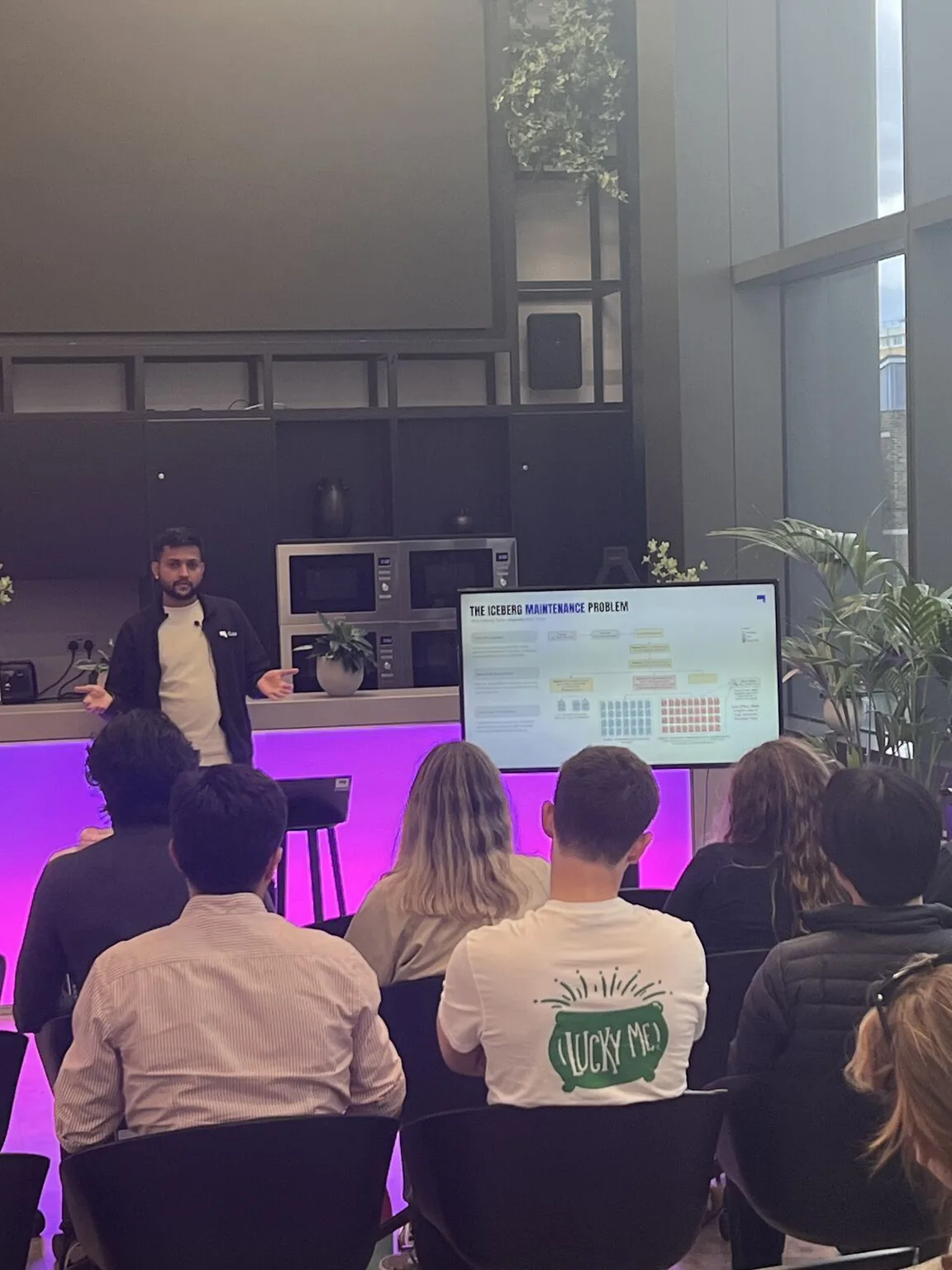 Data practitioners at an OLake meetup in London